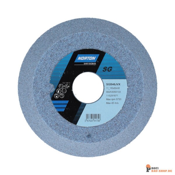 nortonschleifmittel/NORTON_schleifmittel_66253050133 11 Tapered _flaring_ cup Tool Room-Norton SGB-150x50x32_10_96x13-SGB46JVX_165284